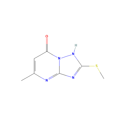 7-HYDROXY-5-METHYL-2-METHYLTHIO-S-TRIAZOLO[1,5-A]PYRIMIDINE (CAS: 40775-78-8) - Related Chemical Product