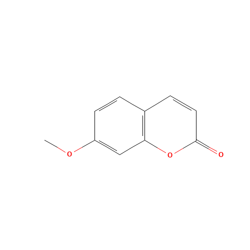 7-Methoxycoumarin (CAS: 531-59-9) - Chemical Structure and Molecular Formula 
