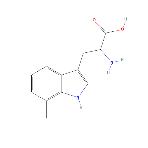 7-METHYL-DL-TRYPTOPHAN (CAS: 17332-70-6) - Chemical Structure and Molecular Formula 