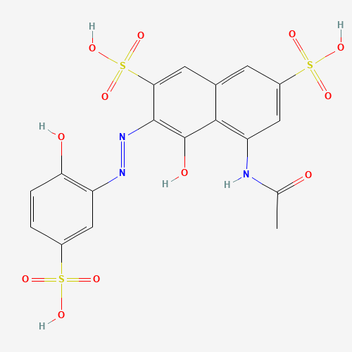1-HYDROXY-2-(2-HYDROXY-5-SULFO-PHENYLAZO)-3,6-DISULFO-8-ACETAMINO-NAPHTHALINE (CAS: 101708-53-6) - Related Chemical Product