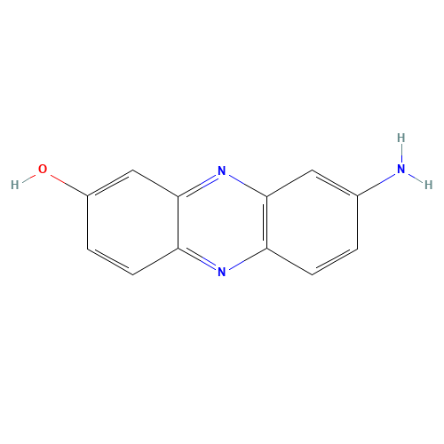 8-Aminophenazine-2-ol (CAS: 6364-21-2) - Chemical Structure and Molecular Formula 