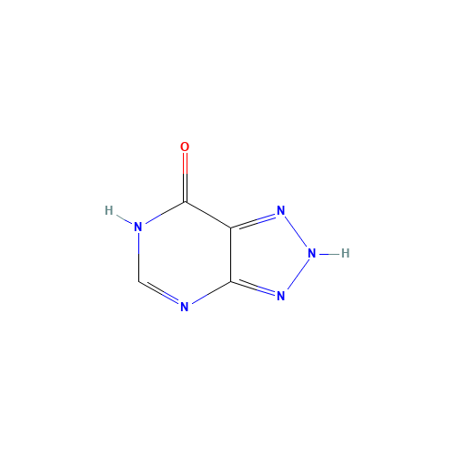 8-AZAHYPOXANTHINE (CAS: 2683-90-1) - Chemical Structure and Molecular Formula 