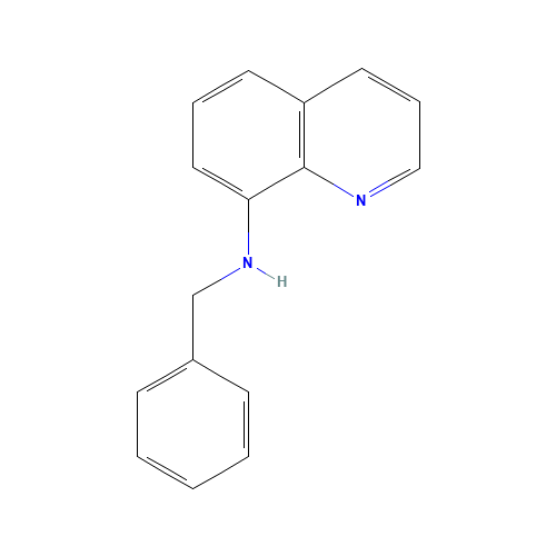 8-BENZYLAMINOQUINOLINE (CAS: 37385-01-6) - Chemical Structure and Molecular Formula 