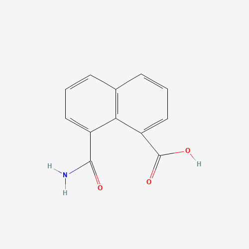 8-CARBOXYNAPHTHALENE-1-CARBOXAMIDE (CAS: 5811-88-1) - Chemical Structure and Molecular Formula 