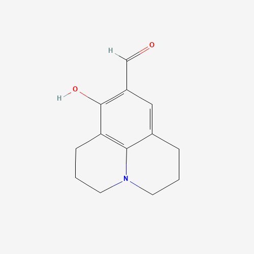 8-HYDROXYJULOLIDINE-9-ALDEHYDE (CAS: 63149-33-7) - Chemical Structure and Molecular Formula 