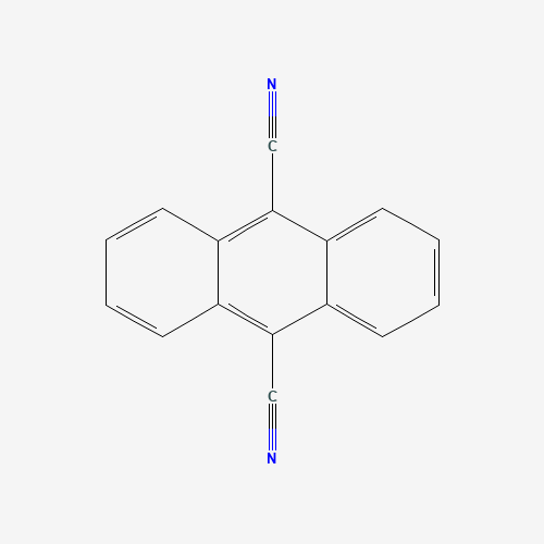 9,10-DICYANOANTHRACENE (CAS: 1217-45-4) - Chemical Structure and Molecular Formula 