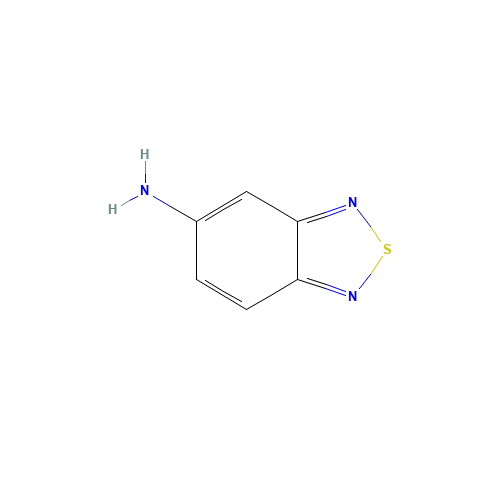 2,1,3-BENZOTHIADIAZOL-5-AMINE (CAS: 874-37-3) - Chemical Structure and Molecular Formula 