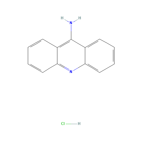 Acridin-9-amine hydrochloride (CAS: 134-50-9) - Chemical Structure and Molecular Formula 