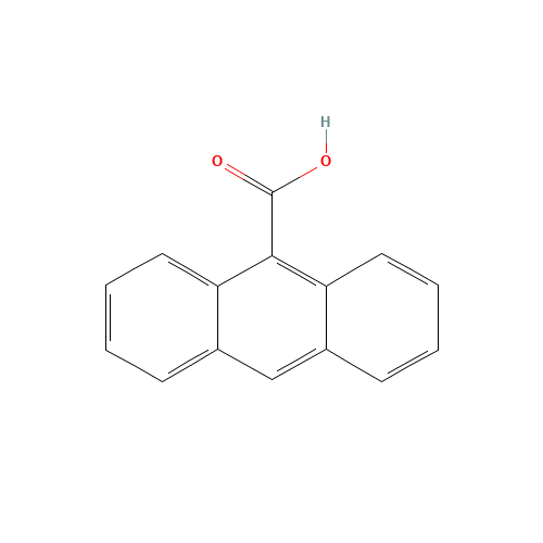 Anthracene-9-carboxylic acid (CAS: 723-62-6) - Chemical Structure and Molecular Formula 