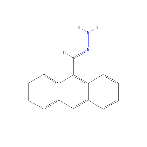 9-ANTHRALDEHYDE HYDRAZONE (CAS: 7512-18-7) - Chemical Structure and Molecular Formula 
