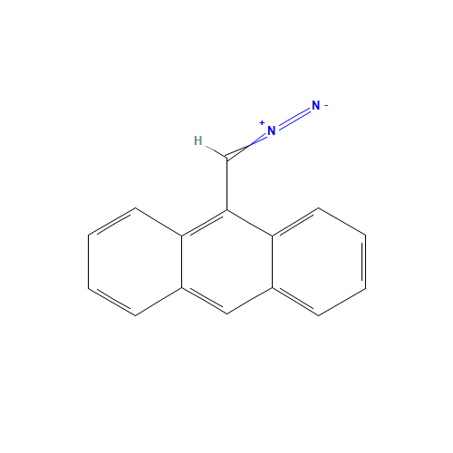 9-ANTHRYLDIAZOMETHANE (CAS: 10401-59-9) - Chemical Structure and Molecular Formula 
