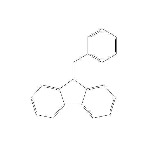 9-BENZYLFLUORENE (CAS: 1572-46-9) - Chemical Structure and Molecular Formula 