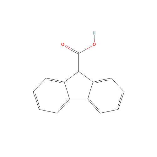 9-Carboxyfluorene (CAS: 1989-33-9) - Chemical Structure and Molecular Formula 
