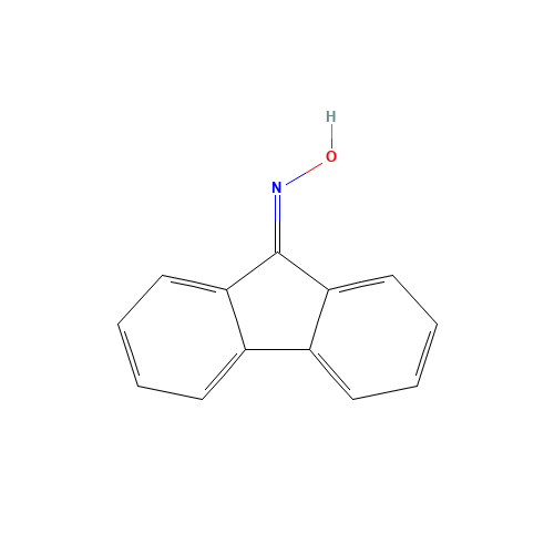 9-FLUORENONE OXIME (CAS: 2157-52-0) - Chemical Structure and Molecular Formula 