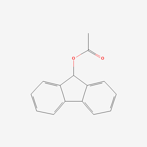 9-FLUORENYL ACETATE (CAS: 25017-68-9) - Chemical Structure and Molecular Formula 