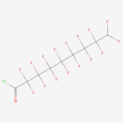 9H-HEXADECAFLUORONONANOYL CHLORIDE (CAS: 423-95-0) - Chemical Structure and Molecular Formula 