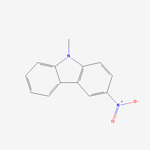 9-METHYL-3-NITRO-9H-CARBAZOLE (CAS: 61166-05-0) - Chemical Structure and Molecular Formula 