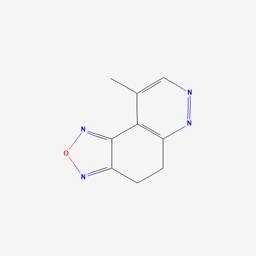 9-METHYL-4,5-DIHYDRO[1,2,5]OXADIAZOLO[3,4-F]CINNOLINE (CAS: 302604-98-4) - Chemical Structure and Molecular Formula 