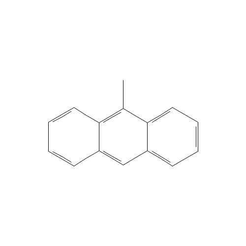 9-METHYLANTHRACENE (CAS: 779-02-2) - Chemical Structure and Molecular Formula 
