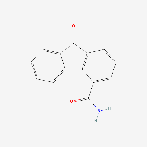 9-OXO-9H-FLUORENE-4-CARBOXAMIDE (CAS: 42135-38-6) - Chemical Structure and Molecular Formula 