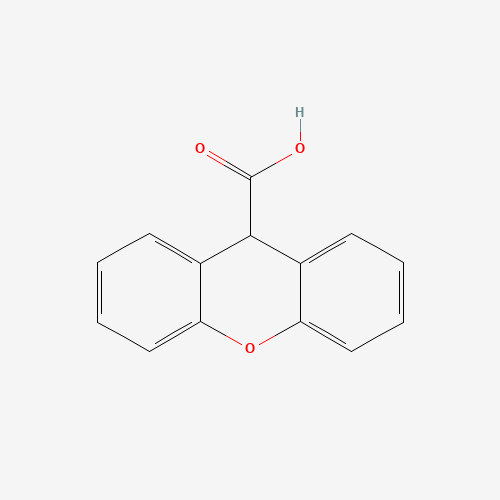 XANTHENE-9-CARBOXYLIC ACID (CAS: 82-07-5) - Chemical Structure and Molecular Formula 