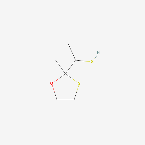 a,2-Dimethyl-1,3-oxathiolane-2-methanethiole (CAS: 5684-35-5) - Chemical Structure and Molecular Formula 