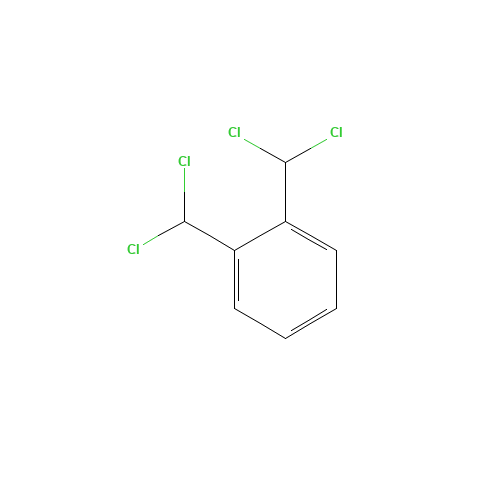 1,2-BIS(DICHLOROMETHYL)BENZENE (CAS: 25641-99-0) - Chemical Structure and Molecular Formula 