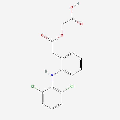 Aceclofenac (CAS: 89796-99-6) - Chemical Structure and Molecular Formula 