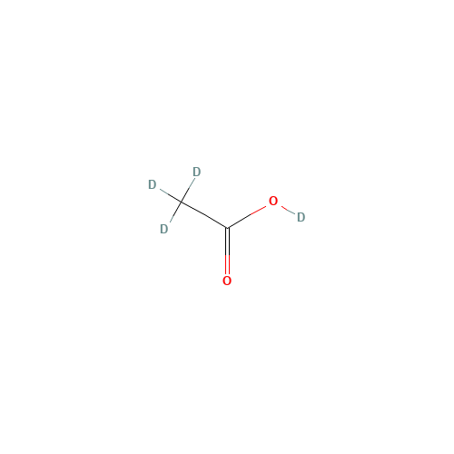 ACETIC-D3 ACID-D (CAS: 1186-52-3) - Chemical Structure and Molecular Formula 