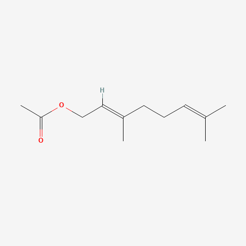 Geranyl acetate (CAS: 105-87-3) - Chemical Structure and Molecular Formula 