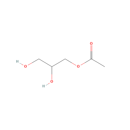 Monoacetin (CAS: 26446-35-5) - Chemical Structure and Molecular Formula 