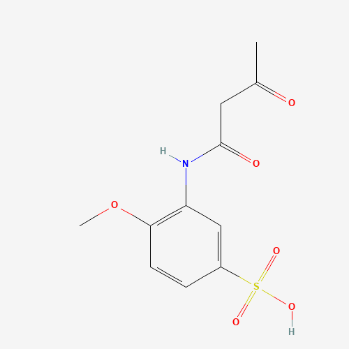 Acetoacetic-2-methoxy-5-sulfonicacidanilide (CAS: 68030-79-5) - Chemical Structure and Molecular Formula 