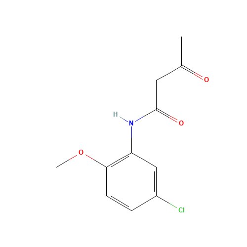 N-(5-Chloro-2-methoxyphenyl)-3-oxobutanamide (CAS: 52793-11-0) - Chemical Structure and Molecular Formula 