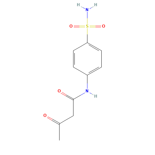 N-[4-(aminosulphonyl)phenyl]-3-oxobutyramide (CAS: 4542-32-9) - Chemical Structure and Molecular Formula 