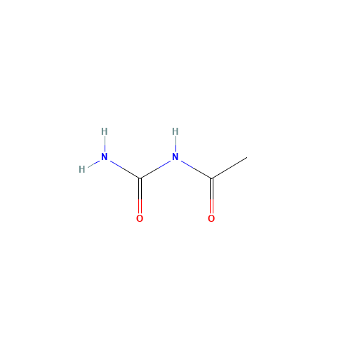 ACETYLUREA (CAS: 591-07-1) - Chemical Structure and Molecular Formula 