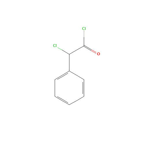 2-CHLORO-2-PHENYLACETYL CHLORIDE (CAS: 2912-62-1) - Chemical Structure and Molecular Formula 
