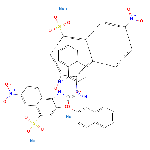 Acid Black 172 (CAS: 61847-77-6) - Chemical Structure and Molecular Formula 