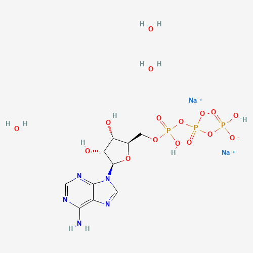 Adenosine 5'-triphosphate disodium salt (CAS: 51963-61-2) - Chemical Structure and Molecular Formula 
