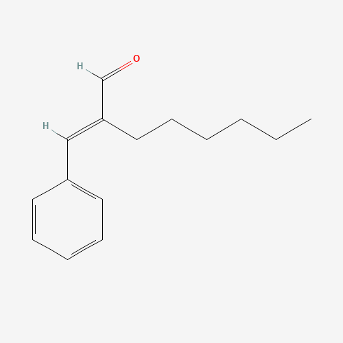 alpha-Hexylcinnamaldehyde (CAS: 101-86-0) - Chemical Structure and Molecular Formula 