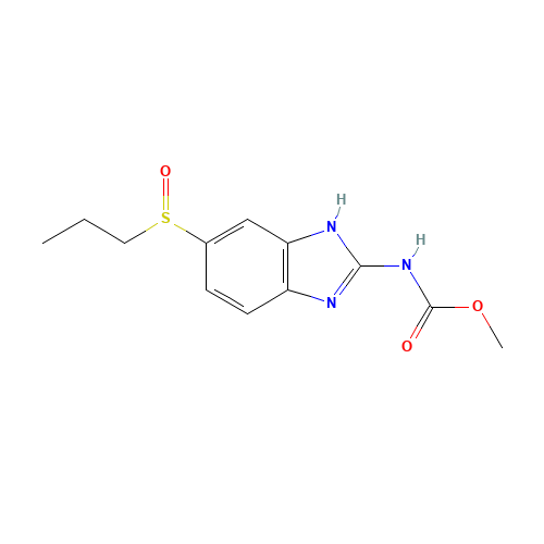 Albendazole S-oxide (CAS: 54029-12-8) - Chemical Structure and Molecular Formula 