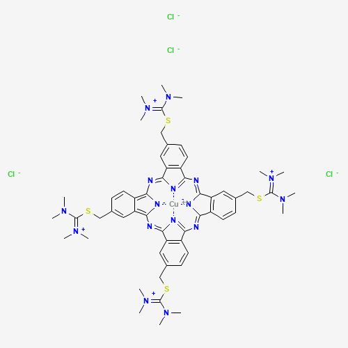 ALCIAN BLUE 8GX (CAS: 12633-95-3) - Chemical Structure and Molecular Formula 