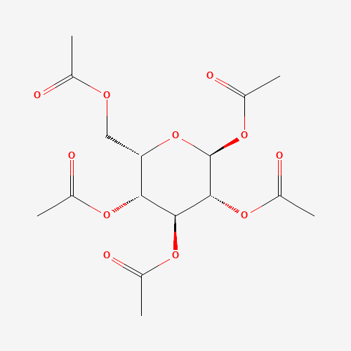 A-L-IDOPYRANOSE,PENTAACETATE (CAS: 16299-15-3) - Chemical Structure and Molecular Formula 