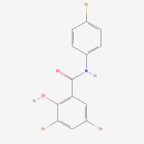 TRIBROMOSALICYLANILIDE (CAS: 1322-38-9) - Chemical Structure and Molecular Formula 