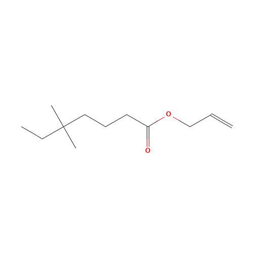 allyl trimethylhexanoate (CAS: 68132-80-9) - Chemical Structure and Molecular Formula 