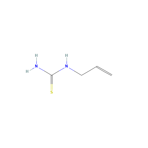 Allylthiourea (CAS: 109-57-9) - Chemical Structure and Molecular Formula 