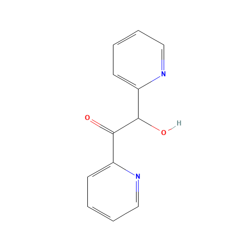 ALPHA-PYRIDOIN (CAS: 1141-06-6) - Chemical Structure and Molecular Formula 