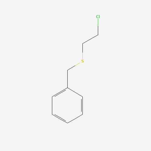 BENZYL 2-CHLOROETHYL SULPHIDE (CAS: 4332-51-8) - Chemical Structure and Molecular Formula 