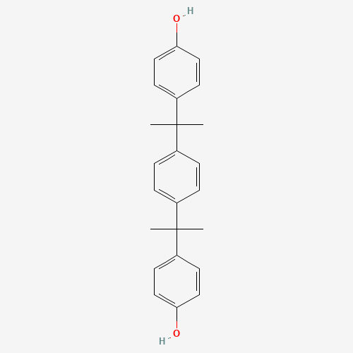 ALPHA,ALPHA'-BIS(4-HYDROXYPHENYL)-1,4-DIISOPROPYLBENZENE (CAS: 2167-51-3) - Chemical Structure and Molecular Formula 