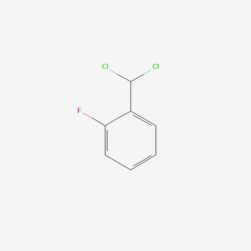 2-FLUOROBENZAL CHLORIDE (CAS: 320-65-0) - Chemical Structure and Molecular Formula 