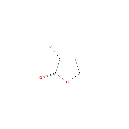 2-Bromo-4-butanolide (CAS: 5061-21-2) - Chemical Structure and Molecular Formula 